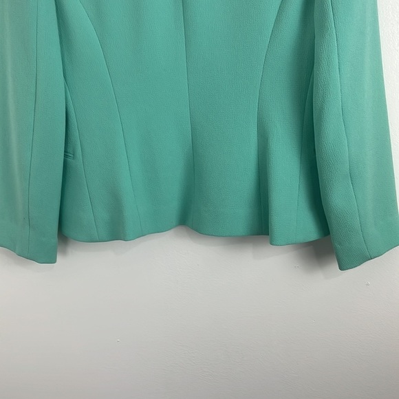 Aritzia Wilfred Aquamarine Open Front 50s-Look Blazer - Picture 8 of 8